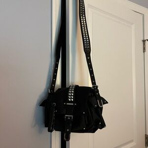 Michael Kors Fabric Shoulder Bag Black